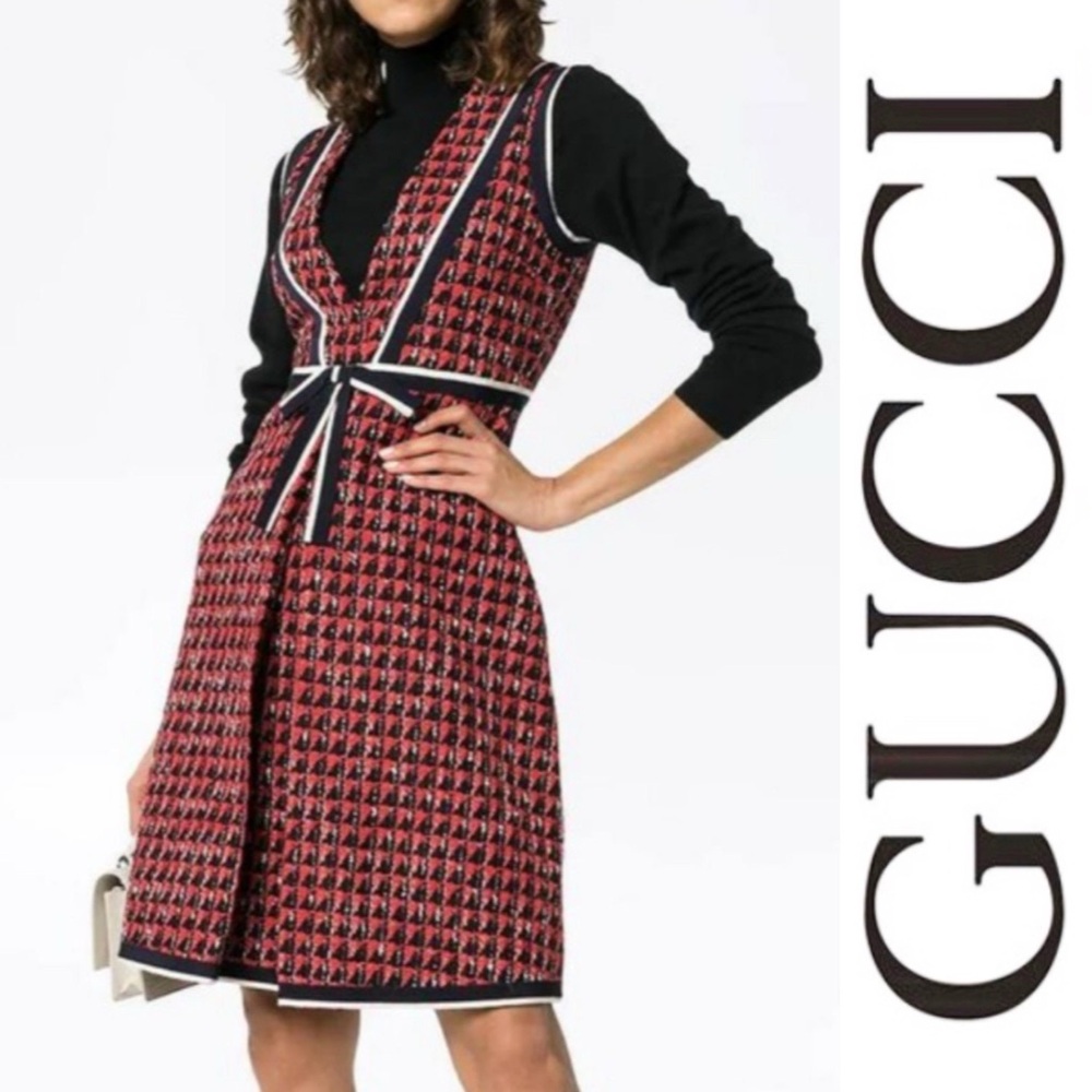 GUCCI Geometric Tweed Dress*NWT